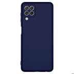 Galaxy A22 4G Uyumlu Zore Mara Lansman Kapak-Lacivert