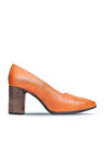 Bueno Shoes Taba Deri Kadın Topuklu Ayakkabı 01wp1002