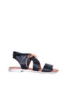 Bueno Shoes Siyah Deri Kadın Sandalet 01wq2000