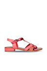 Bueno Shoes Mercan Deri Kadın Topuklu Sandalet 01ws6109