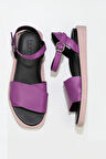 Bueno Shoes Lila Deri Kadın Sandalet 01wq9102