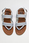 Bueno Shoes Mavi Deri Kadın Sandalet 01wu7423