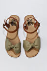 Bueno Shoes Haki Taba Deri Kadın Sandalet 01wu3424