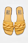 Bueno Shoes Sarı Deri Kadın Düz Terlik 01wu1815
