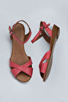 Bueno Shoes Fuşya Deri Kadın Sandalet 01wn3808