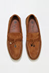 Bueno Shoes Kahverengi Açık Süet Erkek Loafer 05ms101