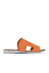 Bueno Shoes Turuncu Alf Süet Kadın Düz Terlik 01wa3012