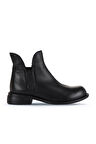 Bueno Shoes Siyah Deri Kadın Topuklu Bot 01wd1900
