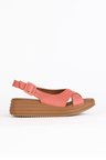 Bueno Shoes Mercan Deri Kadın Dolgu Topuklu Sandalet 01wy5701