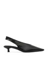 Bueno Shoes Siyah Açma Deri Kadın Topuklu Ayakkabı 30wa24277