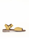 Bueno Shoes Sarı Deri Kadın Düz Sandalet 01we2802