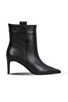 Bueno Shoes Siyah Deri Kadın Topuklu Bot 42wb6253