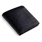 Anı yüzük Fonksiyonel Hakiki Deri Klasik Erkek Cüzdan Siyah