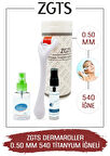 Zgts Dermaroller 0.50 Mm Titanyum 540 Iğneli Derma Roller
