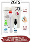 Zgts Dermaroller 0.75 Mm Titanyum 540 Iğneli Derma Roller