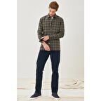 Texas Slim Fit Dar Kesim Normal Bel Lacivert Esnek Pantolon