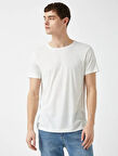 Erkek Giyim Tişört 1YAM12018LK Beyaz