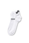 BRENNUS 3'LÜ Beyaz Uzun jakarlı Standard Fit Unisex Çorap