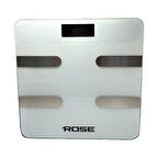 Rose RB-201 Akıllı Yağ Ölçer Dijital Tartı - Beyaz