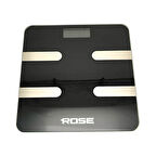 Rose RB-201 Akıllı Yağ Ölçer Dijital Tartı - Siyah