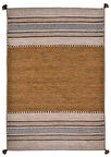 Trb-01 Iskandinav Pamuk Kilim El Dokuma Kahverengi