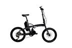 Bisan E-Folding Strike Elektrikli Katlanır Bisiklet (Gri-Siyah)