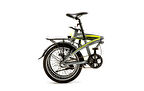 BİSAN FX 3500 NX3 KATLANIR BİSİKLET 32 CM V FREN 20 JANT 3 VİTES METALİK GRİ SARI