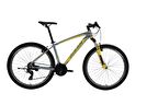 Bisan MTX 7100 V Fren 21 Vites 26 Jant Dağ Bisikleti Gri Sarı 19 Kadro