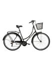 BİSAN PARADİSE ŞEHİR BİSİKLETİ 56 CM V 28 JANT 1 VİTES SİYAH GRİ
