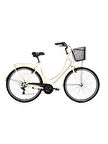 BİSAN PARADİSE ŞEHİR BİSİKLETİ 56 CM V 28 JANT 1 VİTES KREM SİYAH