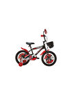 Flash Çocuk Bisikleti 26 Cm V Fren 16 Jant Vitessiz Mat Siyah Kırmızı