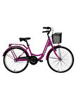 BİSAN SORRENTO-S ŞEHİR BİSİKLETİ 36 CM V 24 JANT 7 VİTES MOR BEYAZ