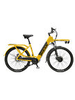 BİSAN FELİCİTY ELEKTRİKLİ BİSİKLET 50 CM DİSK FREN 27,5 JANT 7 VİTES CAT SARI SİYAH
