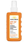Maru.Derm Vücut Güneş Spreyi | Hassas Ciltler İçin SPF 50+ Mineral Sprey Güneş Kremi 200 ML