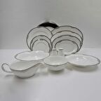 Evaliza Versailles Platin 60 Parça 12 Kişilik Yemek Takımı