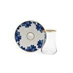 Evaliza King Çiçek 6 Kişilik 12 Parça Çay Seti