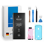 Woyax iPhone 13 Mini Premium Batarya 2550 mAh Yüksek Kapasite