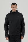 Airlife Power 22 CR Line Tam Boy Fermuarlı Erkek Kapüşonlu Sweatshirt Siyah