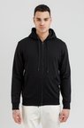 Airlife Sportswear Erkek Kapüşonlu Fermuarlı Sweatshirt Siyah