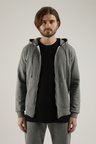 Airlife Sportswear Erkek Kapüşonlu Fermuarlı Sweatshirt Titanyum