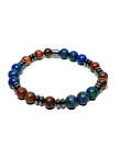 JTSS25DOB1514 CEYT HEMATİT MAVİ KAHVERENGİ JANTİ DOĞALTAŞ BİLEKLİK