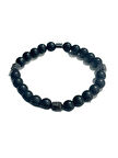 JTAW25BLK1649 8 MM ONYX ve LAV DOĞALTAŞ ESNEK SİYAH GARANTİLİ JANTİ BİLEKLİK