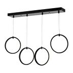 2004-4 S Siyah Sıralı Led Avize