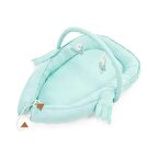 Wellgro Melek Kanatlı Anne Yanı Bebek Yatağı Babynest-Mint ,İlk Yatağım, Oyuncak Barlı Bebek Yuvası