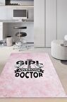 Homshtag Bu Kız Bir Doktor Dokuma Tabanlı Yıkanabilir Kaymaz Doktor Halısı