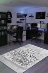 Homshtag Ben Efsaneyim Dokuma Tabanlı Yıkanabilir Kaymaz Gamer Halısı