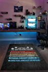 Homshtag Lig Programı Dokuma Tabanlı Yıkanabilir Kaymaz Gamer Halısı