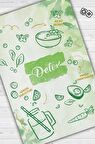 Homshtag Detox Dokuma Tabanlı Yıkanabilir Kaymaz Diyetisyen Halısı