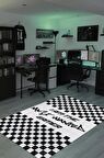 Homshtag Aranan Oyuncu Dokuma Tabanlı Yıkanabilir Kaymaz Gamer Halısı