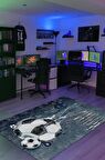 Homshtag Bir Maç Daha Dokuma Tabanlı Yıkanabilir Kaymaz Gamer Halısı